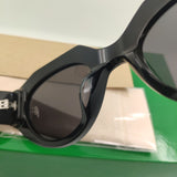 Black Acetate Oval Sunglasses For Women Brand Designer Summer PROTECT Hot Products Ladies Female Shield For Sun Glasses UV400