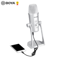 E-electronic XINPU BOYA BY-PM700SP USB Mic Microphone Stereo Condenser PC Mic for Vocals Podcast Interview Computer PC for iPhone Android Recording