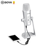 E-electronic XINPU BOYA BY-PM700SP USB Mic Microphone Stereo Condenser PC Mic for Vocals Podcast Interview Computer PC for iPhone Android Recording