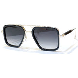 Pilot Style Sunglasses Women's Square Eyeglasses Oversized Frame Gradient Sunscreen Sun Glasses Retro Luxury Metal Frame Glasses