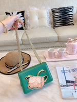 M-Handbag D.G Women Evening Envelope Handbag Party Prom Clutch Purse Shoulder Cross Body Bag 21-14cm