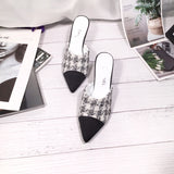 S-shoe Women's Chunky Thick Slippers-Summer Sandals Peep Toe Slip On Casual Shoes