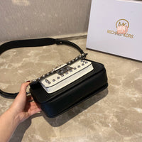 M-Handbag M.K 23-16cm Women Designer Rivet Shoulder Bag Ladies Top Handle Clutches Handbags Purse
