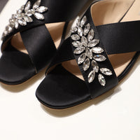 S-shoe MIU MIU New Women Casual Summer Flat Slippers Flip Flops Female Crystal Outside Shoes Girls Comfortable Woman Footwear