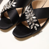 S-shoe MIU MIU New Women Casual Summer Flat Slippers Flip Flops Female Crystal Outside Shoes Girls Comfortable Woman Footwear