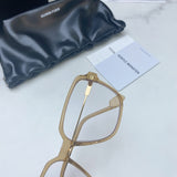 S-sunglasses G monster Anti-Blue Women Round Glasses Eyeglasses For Jeff Anti Radiation Metal Details Thin Temples Transparent Retro unisex Computer lens Oversized Black Acetate Frame Eyewear 99.9% UV Protection