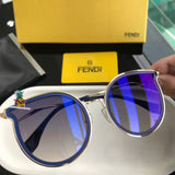 S-sunglasses Fendi Aviator Large Metal Unisex Sunglasses Designer Polarized 100% UV Protection For 0387