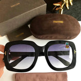 S-sunglasses Mens Sunglasses Mirrored Retro Large Oversized Square Designer Eyewear for T.O.M F.O.R.D TF0580