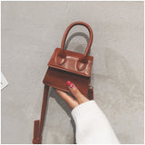L-package Fashion Classic Mini Crossbody Bags Top Handle Clutch Handbags Square Leather Shoulder Handbag For Women's