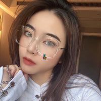 S-sunglasses Dior Anti Blue Light Square Frame Glasses Anti Computer Glasses For sostellaire Blocking Eyeglasses Women Optical Glasses Female Computer Glasses Oversized Optical Eye Glasses Blue Light Blocking Frame Eyeglasses