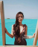 D-clothing Zimmermann Women's One Piece Swimsuits Tummy Control Swimwear Slimming Bathing Suits for Women Backless V Neck Swimsuit