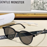 S-sunglasses 2021 Gentle New Round Frame Sunglasses For Slo With White Round Case Women Retro Glasses Female Cat Eye Women Sunglasses Female Retro Glasses