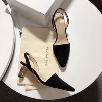 S-shoe R.E.J.I.N.A P.Y.O Women Casual Cusp Toe High Heeled Pumps Ankle Strap Shoes