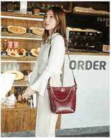 L-package 18-22-9cm Women's Leather Designer Handbags Tote Purses Shoulder Bucket Bags