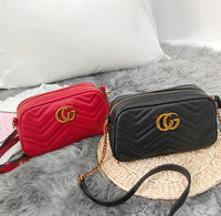 L-package GC Marment Style ‎448065 matelassé Mini Bag PU Leahter Elegant Quilted Shoulder Bag Stylish Crossbody Bag Square Tote Bag