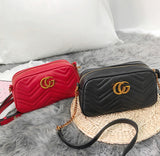 L-package GC Marment Style ‎448065 matelassé Mini Bag PU Leahter Elegant Quilted Shoulder Bag Stylish Crossbody Bag Square Tote Bag