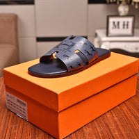 S-shoe H.e.r.m.e.s Spring Summer Style Women Shoes Large Size Line-styled Open Toe Block Sandals Women's Printing Sandals Beach Shoe Slippers Summer Soft Footwear Female Water Shoes Slides Outdoor Rubber Flat