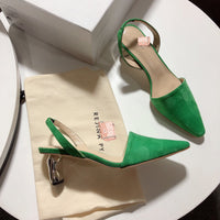 S-shoe R.E.J.I.N.A P.Y.O Women Casual Cusp Toe High Heeled Pumps Ankle Strap Shoes