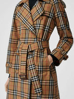 D-clothing Burberry Women's Double Breasted Trench Coat Chelsea Tailoring Overcoat  Trench Coat