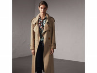 D-clothing Burberry Women's Causal Double Breasted Spring Fall Long Trench Coat with Belt