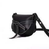 L-package Women Gate Saddle Shaped Crossbody Bag Shoulder Purse ce leather Adjustable shoulder owhidstrap