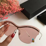 S-sunglasses Rounded corner Frameless Flying mirror Glasses for p.e.r.c.y L.a.u+FFlXXEDSTUDlOSXX