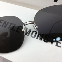 S-sunglasses New GM Rounded Metal Frame Unisex Stylish Square Eyeglasses Glasses Clear Lens Women Men Eyewear FOR MODMO