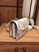 M-Handbag M.K 22-15cm Women Bag Floral Embroidery Crossbody Wallet Bag Mini Phone Purse