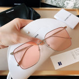 S-sunglasses 2021 Monster Glasses For Reme With White Round Case Women Square Metal Sunglasses Men Retro Small Square Sun Glasses Female Glasses Frame Shades Eyeglass