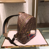 H-bag Fendi MINI BACKPACK Small multicolor canvas backpack 20cm
