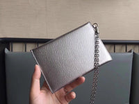 A-accessories MIU MIU NO.5MF001 15.5X10.5cm Envelope Style Leather Case Front Pocket Wallet Super Thin Fashion Card Holder With ID Card Slots