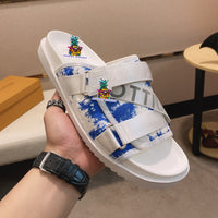 S-shoe Louis Vuitton Women Sandals Summer New Thick Heel Platform Sole Shoes Female Summer Flat Casual Shoes Fashion Sports Beach Women's Slippers Heels Women Platform Sandals Female Thick Bottom Shoes Wedge with Open Toe