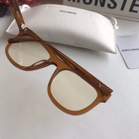 S-sunglasses New Gentle Monster man or Women eyeware Cat Eye Mirrored Flat Lenses Street Fashion Metal Frame Women Sunglasses For W BACK 01
