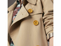 D-clothing Burberry Women's Causal Double Breasted Spring Fall Long Trench Coat with Belt