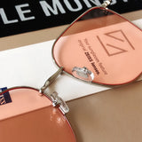 S-sunglasses 2021 Monster Glasses For Reme With White Round Case Women Square Metal Sunglasses Men Retro Small Square Sun Glasses Female Glasses Frame Shades Eyeglass