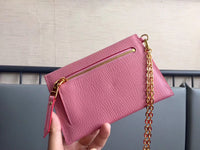 A-accessories MIU MIU NO.5MF001 15.5X10.5cm Envelope Style Leather Case Front Pocket Wallet Super Thin Fashion Card Holder With ID Card Slots