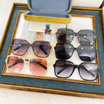 S-sunglasses GUCCI New Big Frame Square Sunglasses For GG0663S With Glasses Chain Fashion Trend All-match Women's Sunglasses Hot Sale Sunglasses Women Sun Glasses Female Eyewear Eyeglasses UV400 Shade Fashion Driving