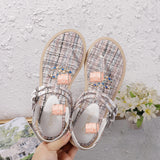 S-shoe Women's sandals Flat Thong Sandals Beach Bohemia Shoes Ankle Buckle for Women