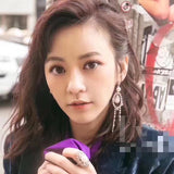 J-jewelry APM Monaco Big Pearl Long Tassel Drop Earrings Dangle Earrings Statement Geometric Bridal Earrings Accessories Jewelry for Women