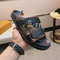 S-shoe Louis Vuitton Women Sandals Summer New Thick Heel Platform Sole Shoes Female Summer Flat Casual Shoes Fashion Sports Beach Women's Slippers Heels Women Platform Sandals Female Thick Bottom Shoes Wedge with Open Toe