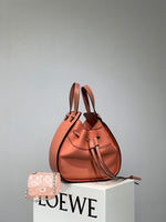 H-bag Loewe Hammock Drawstring Mini Bag Pastel Women's Hammock Small Bag Leather Shoulder Bag Handbag