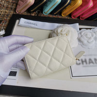 A-accessories NO.69271 7.5-11.5-2.5cm Small Wallet for Women PU Leather Leaf Pendant Card Holder Organizer Zipper Coin Purse