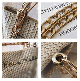 L-package Women PVC Transparent Handbag Tote Bamboo Handles Summer Beach Bag Bucket Shoulder Bag Crossbody Bag Cosmetic Shoulder Handbag