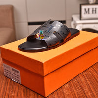 S-shoe H.e.r.m.e.s Spring Summer Style Women Shoes Large Size Line-styled Open Toe Block Sandals Women's Printing Sandals Beach Shoe Slippers Summer Soft Footwear Female Water Shoes Slides Outdoor Rubber Flat
