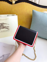 M-Handbag Burberry 21-16cm Women Small Vintage Satchel Crossbody Bag PU Leather Saddle Shoulder Purse Handbag