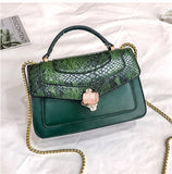 L-package 22-14-8cm Handbags for Women,Women's Shoulder Bags PU Leather Stripe Handbags Top-Handle Purse For Ladies