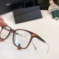 S-sunglasses New Dior CD0362 Women's Plastic Brown Half Frame Eyeglass Frames Glasses