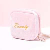 L-package Fashion Lipstick Case with Mirror Lip Balm Holder Portable Lipstick Bag for Outside Travel Cosmetic Pouch Beauty Lipstick Tubes Organizer Gift for Girl Ladies Women