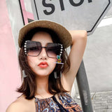 S-sunglasses Fendi Italy Designer Eyeglass Frames Glasses Pearl decoration Full frame for FF0296