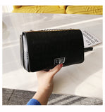 L-package Women's Genuine Leather Quilted Chain Bag Shoulder Handbags Purse flap bag Calfskin Eyele Tweed Silver Tone Metal